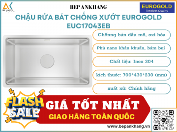 Chậu rửa bát chống xướt Eurogold EUC17043EB